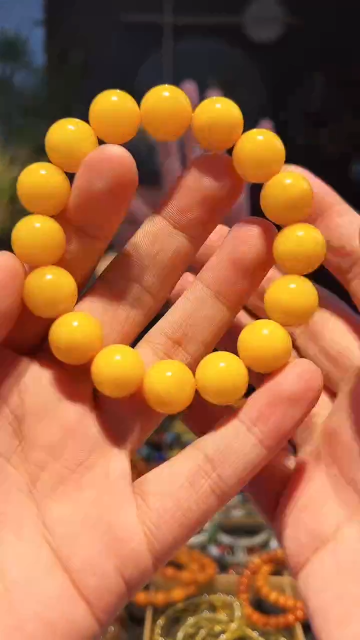 【闪购商品】蜜蜡手串未镶嵌14+单圈