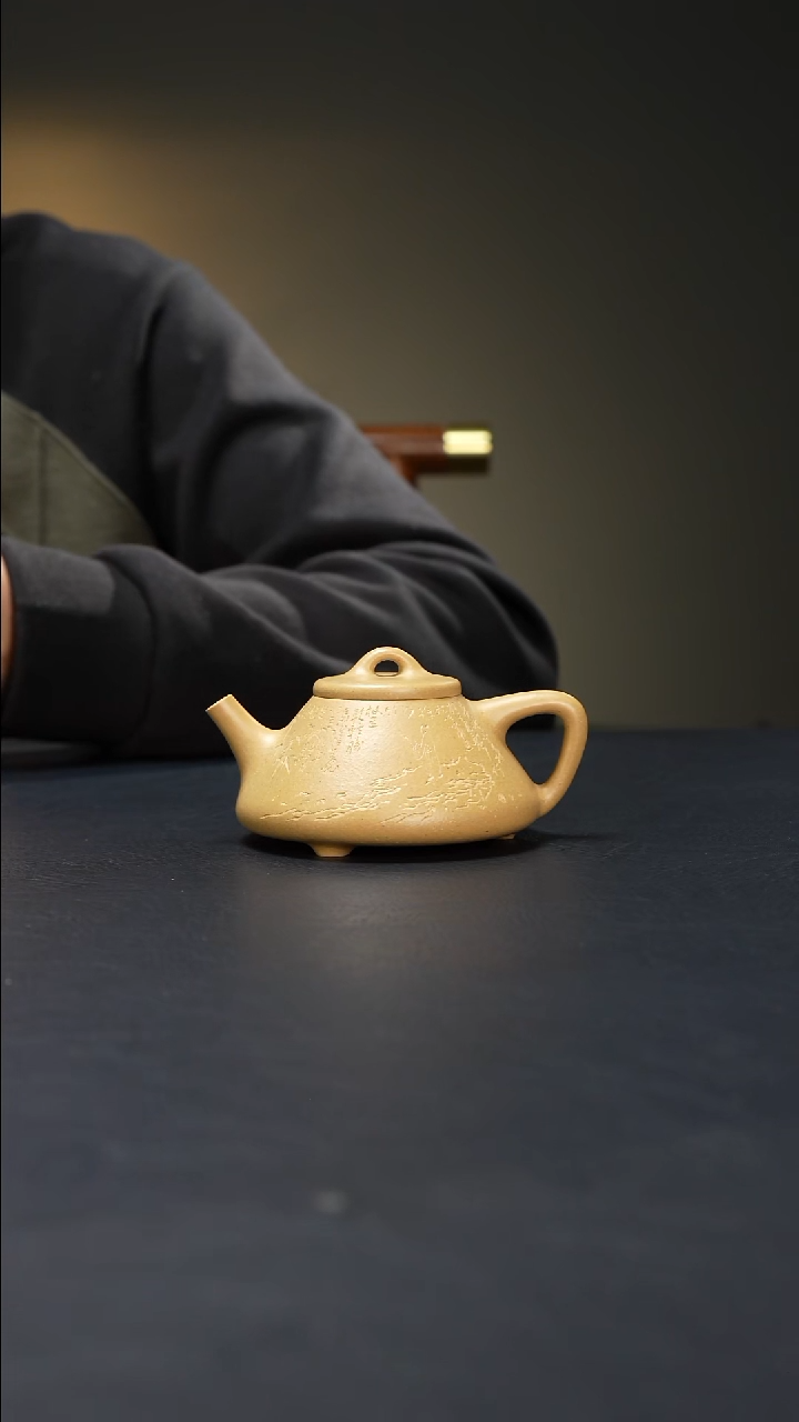 茶壶紫砂子冶刻定风波本绿