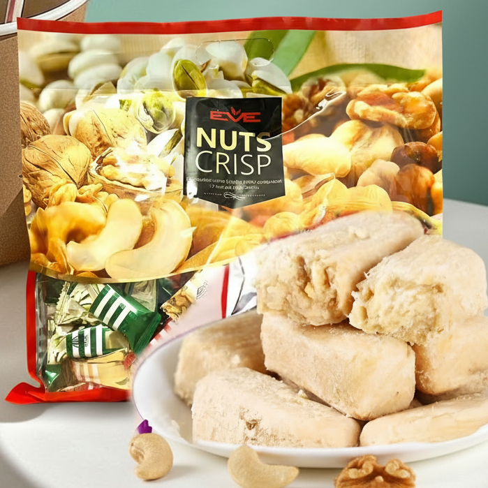 英国EVE品牌果仁酥糖花生酥糖果香甜酥脆喜糖袋装500g