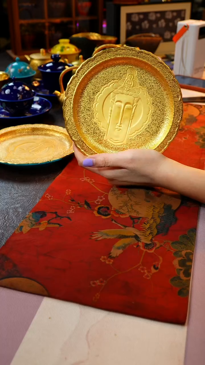 茶杯紫砂【宜景窑系列】冰梅粉壶承