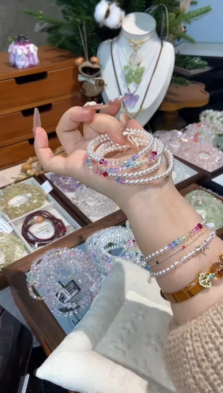 未镶嵌手串水晶孤品捡漏均匀瑕疵介意勿拍