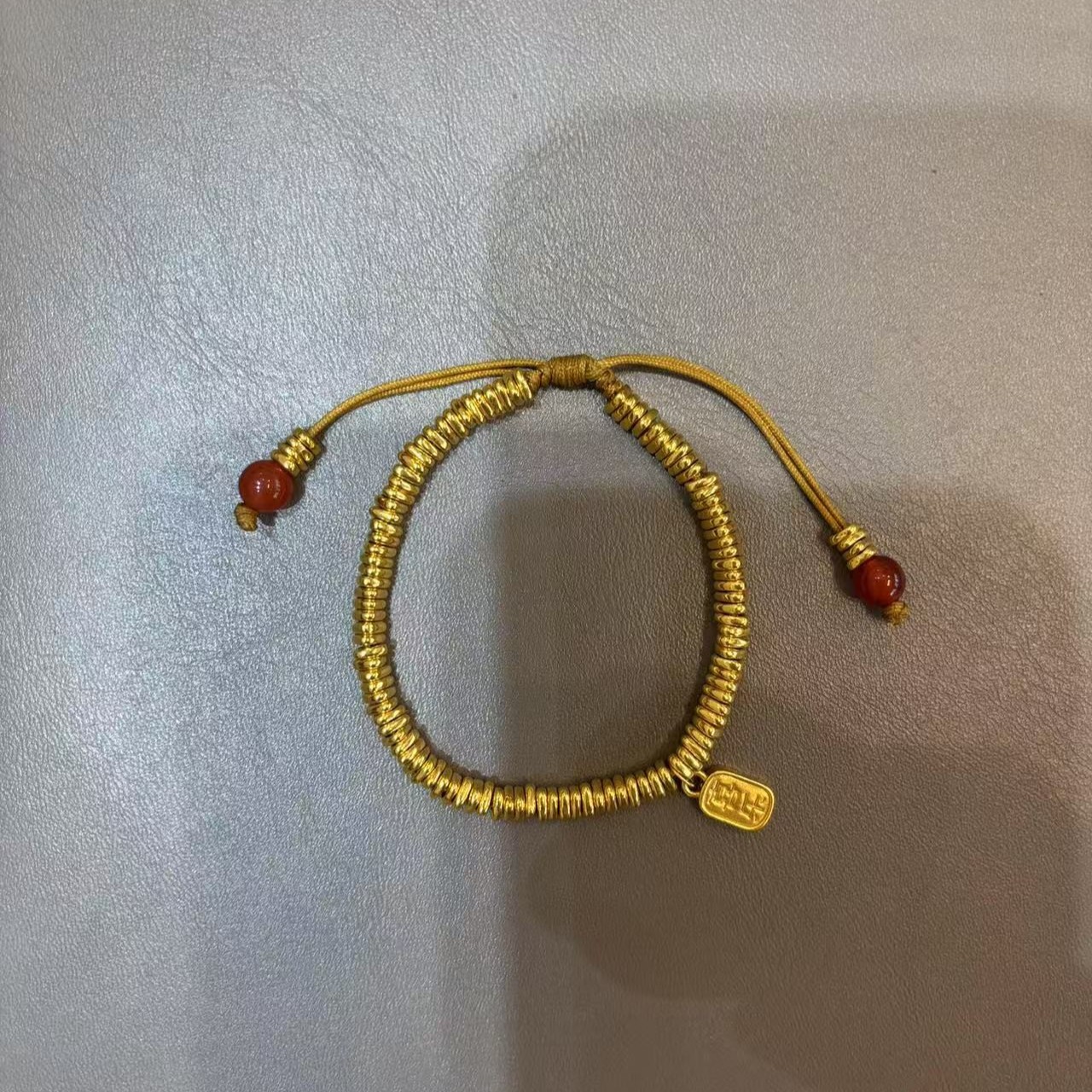 【W甄芝系列】足金 喜乐三角碎金盘缠