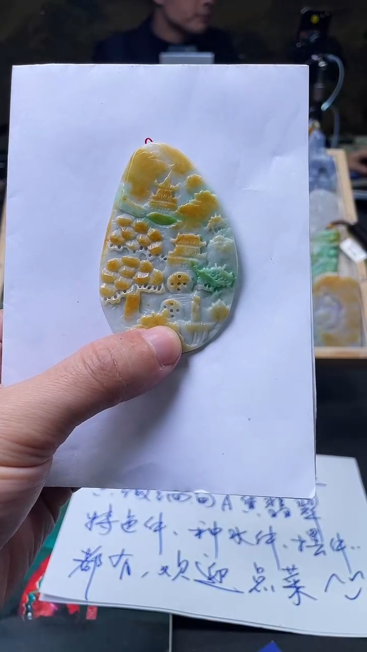 颈饰未镶嵌翡翠金澜翡翠12.04