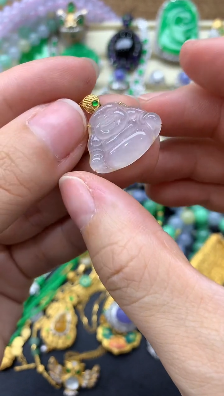 【闪购商品】翡翠颈饰18K金镶嵌171-中国好珍宝