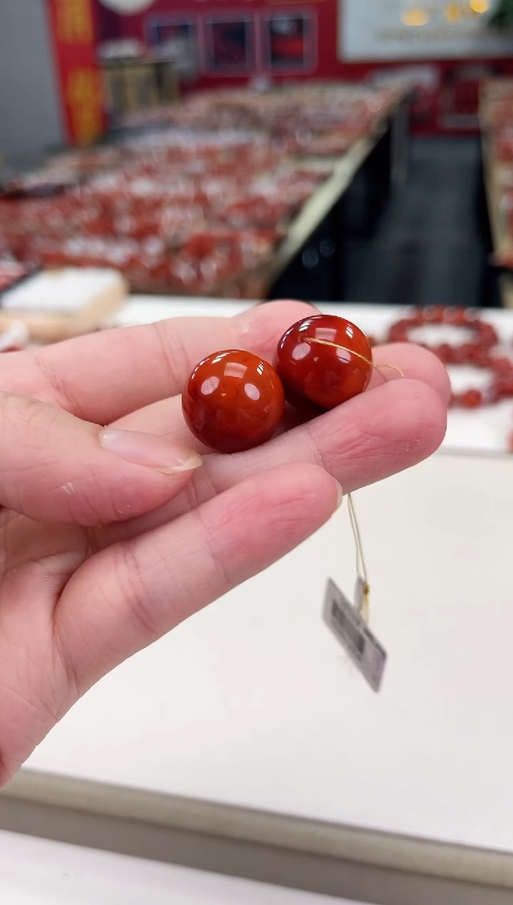 南红玛瑙瓦西单珠19+未镶嵌③**已两个打包