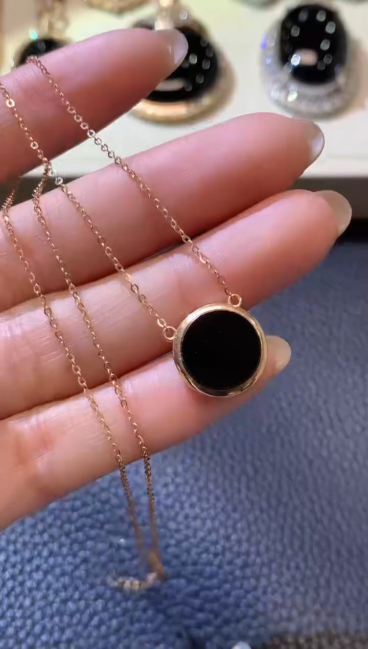 【闪购商品】翡翠套链18K金镶嵌B8多样性发一件