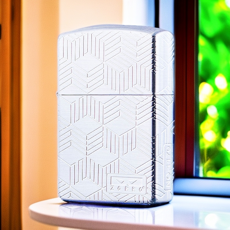 佐罗二代包银方寸之间铜壳打火机时尚个性砂轮送男士礼品防风潮流