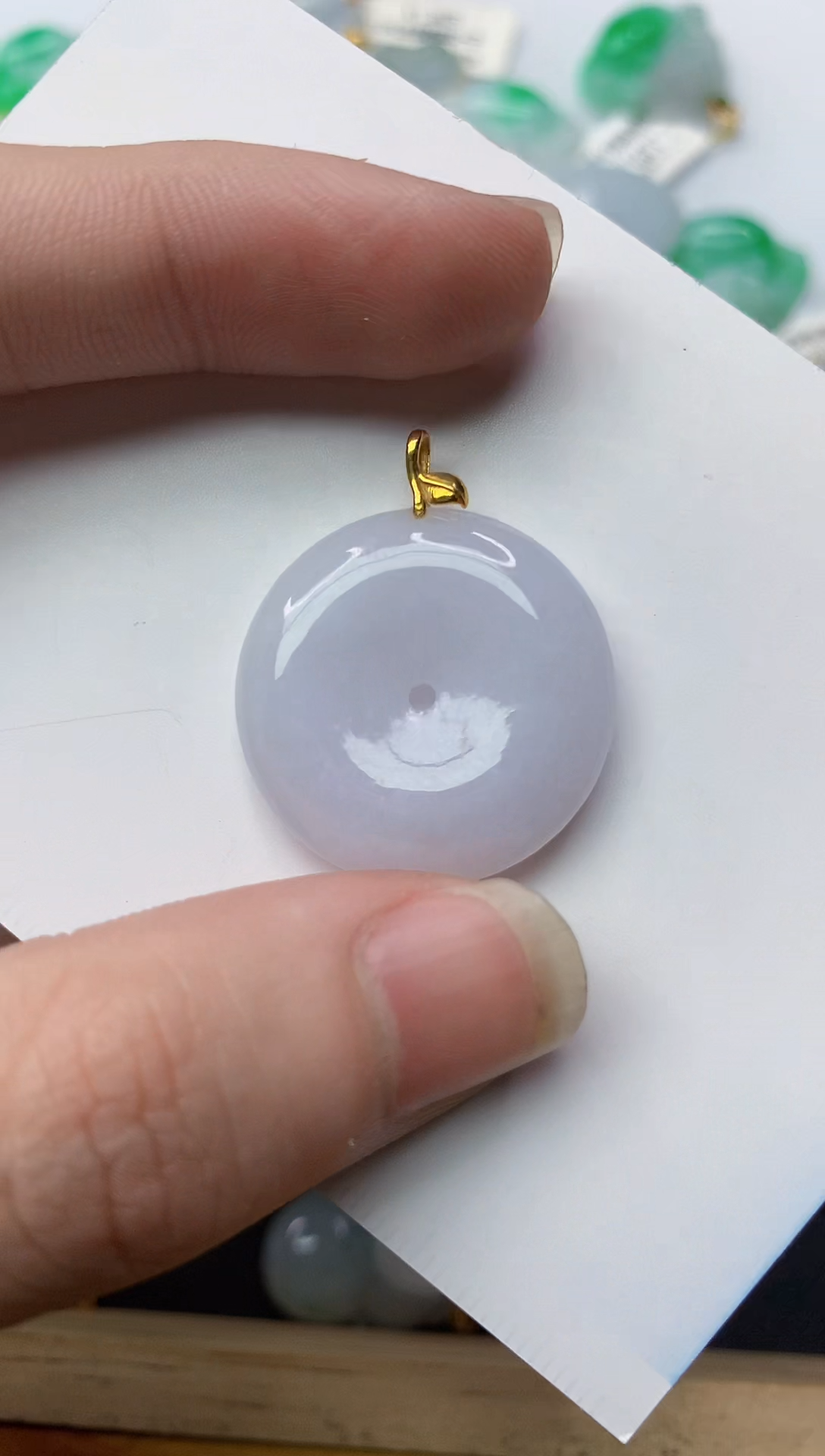 【闪购商品】翡翠颈饰18K金镶嵌82........