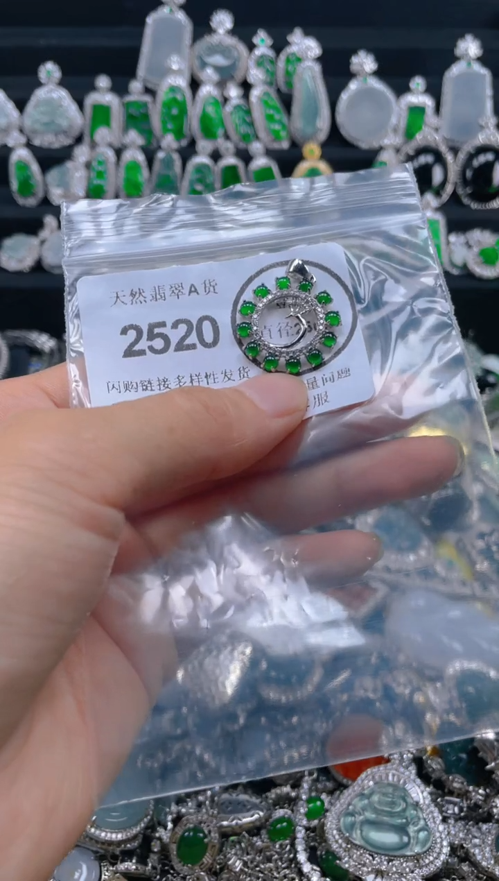 翡翠未镶嵌吊坠(不含链)2520........