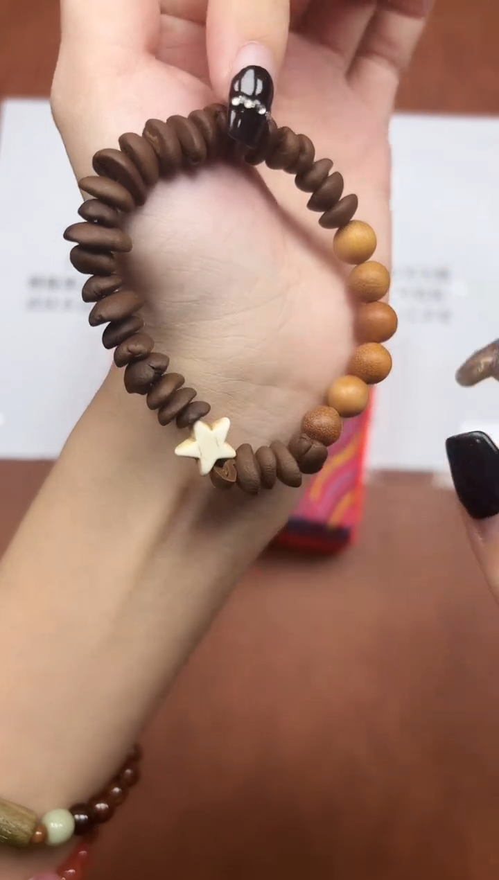 白玉菩提手串孤品手串-默认微瑕