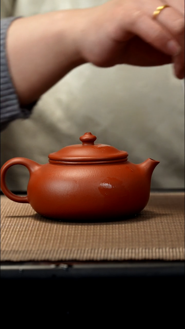 紫砂茶盏紫泥点汤寒江150CC