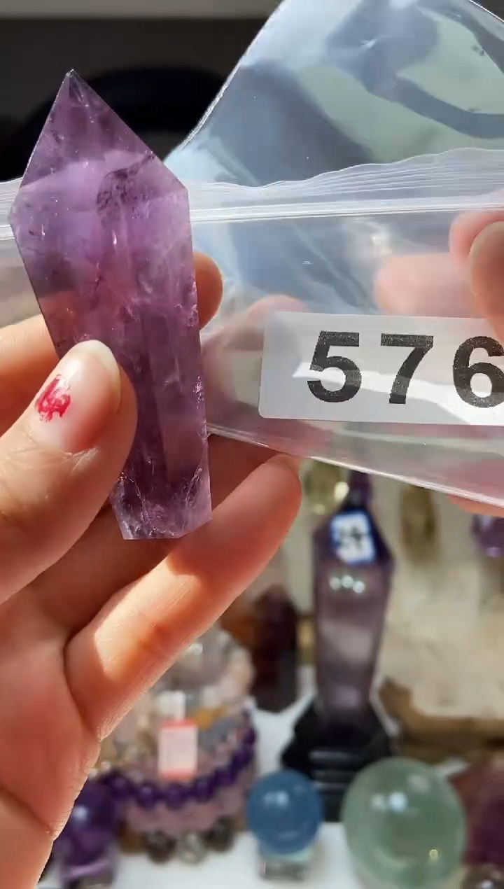 【闪购商品】水晶紫柱/576未镶嵌///一件