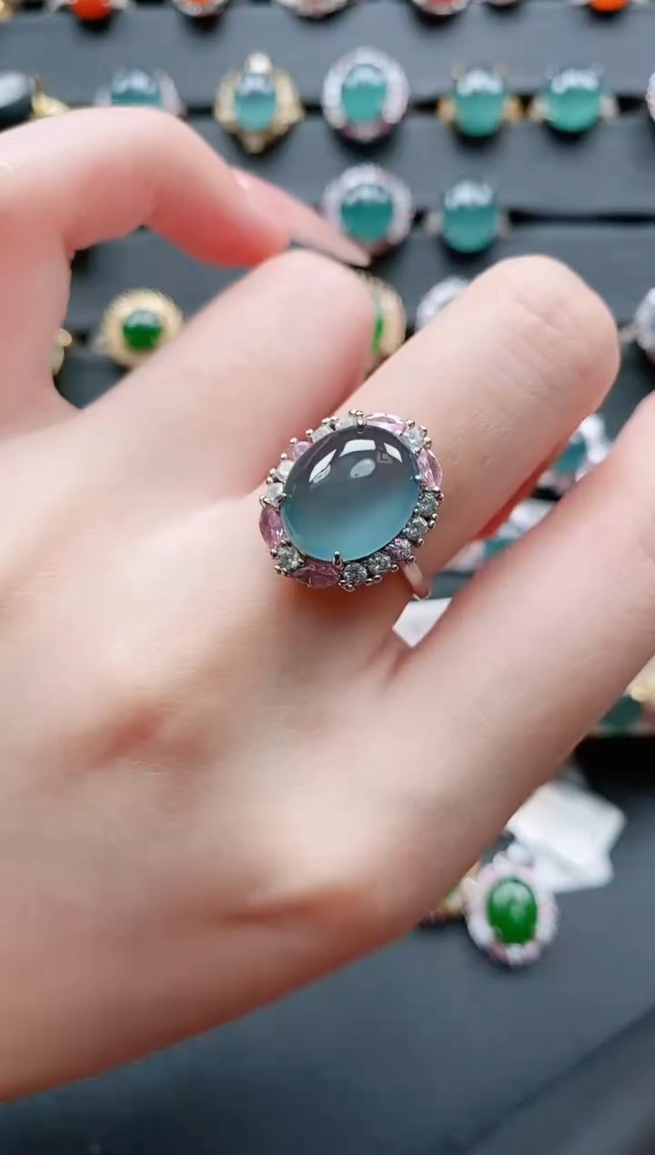 【闪购商品】翡翠戒指银S925镶嵌11111111