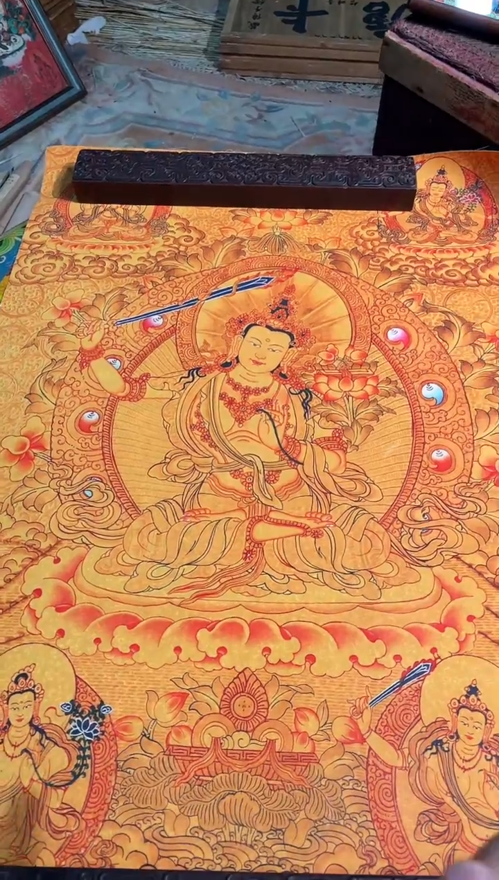 卷轴画路路的唐卡tk160