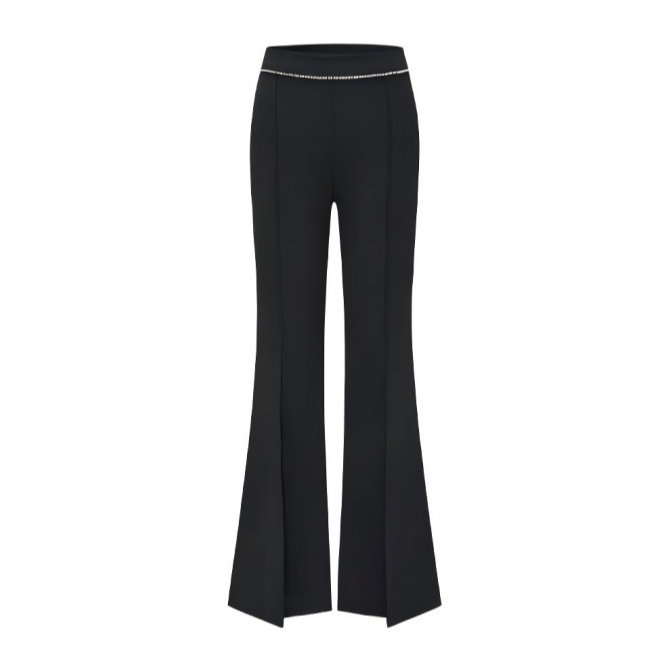 【商场同款】纯色喇叭裤春秋季新款简约高腰休闲长裤Y102308266