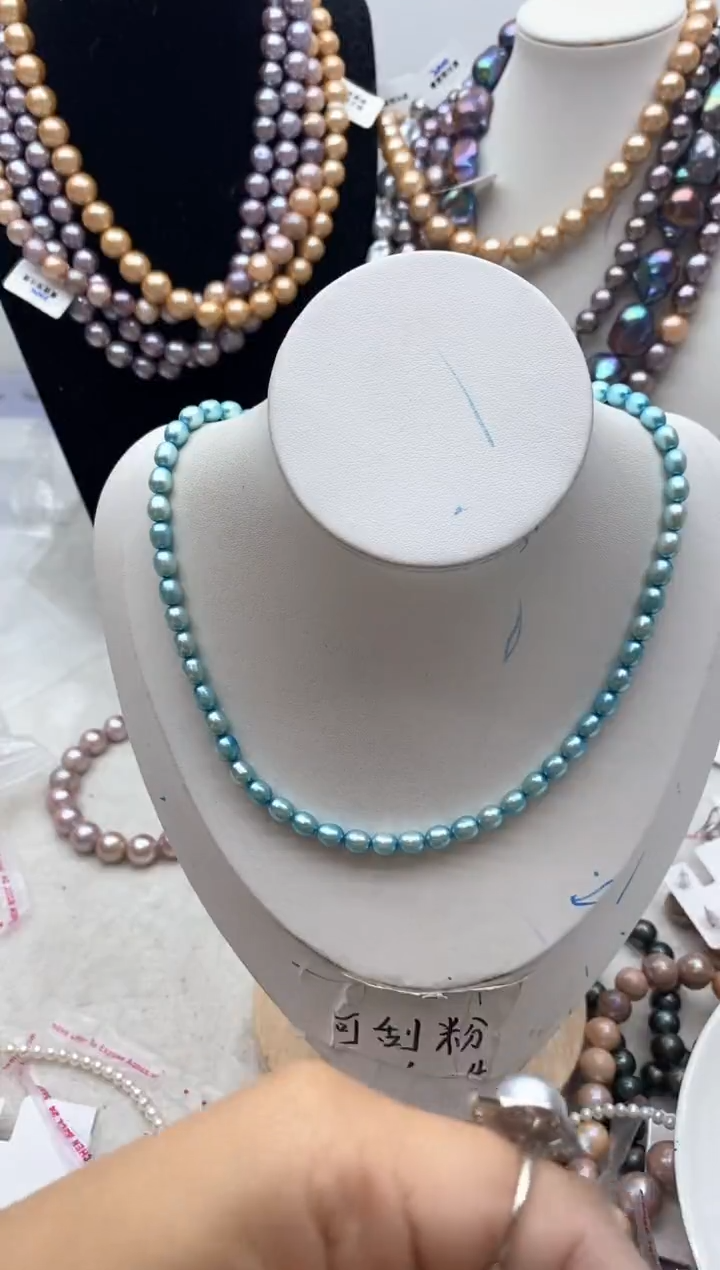 【闪购商品】淡水珍珠颈饰钛钢166