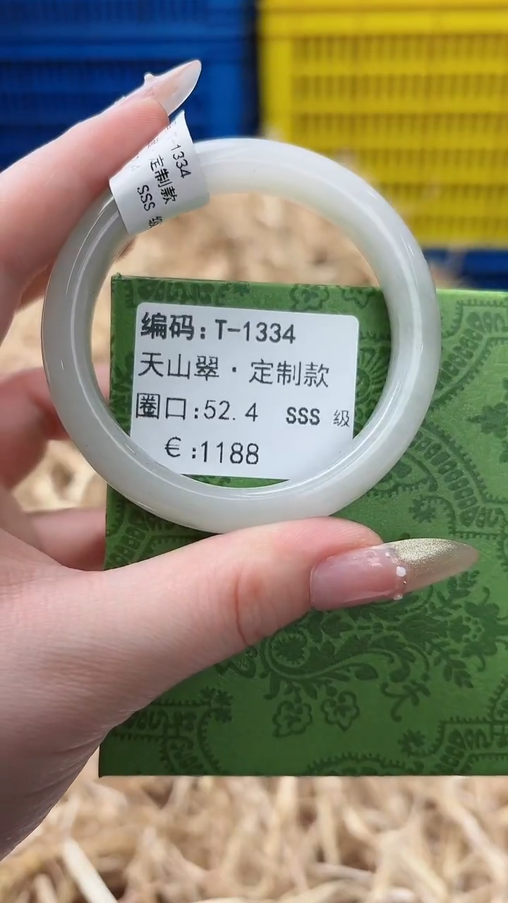 未镶嵌手镯石英质玉T-1334