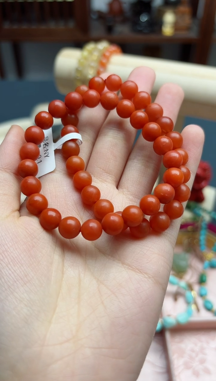 【闪购商品】南红玛瑙手串未镶嵌南红8+mm手串*1 JYD 多样发一