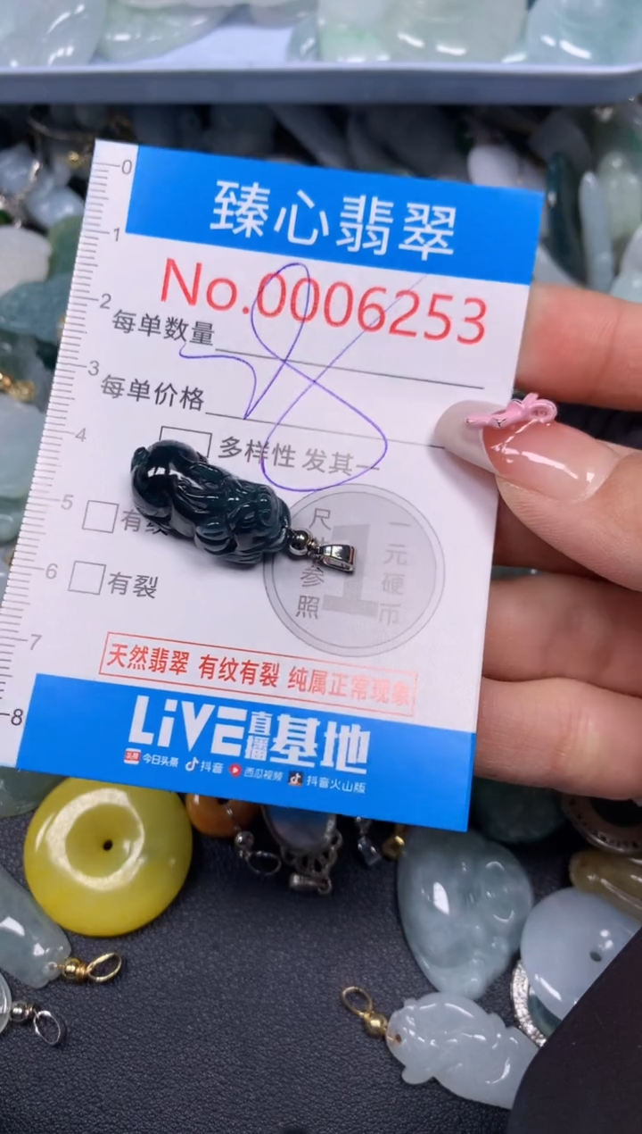 【闪购商品】翡翠颈饰未镶嵌含绳0006253