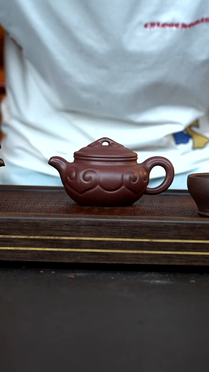 茶壶紫砂仿古如意    全砂  底槽青   全手工   230cc
