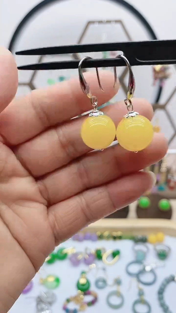 未镶嵌耳饰玛瑙/玉髓9