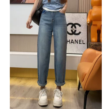 显瘦百搭牛仔哈伦老爹裤-4766-MJA