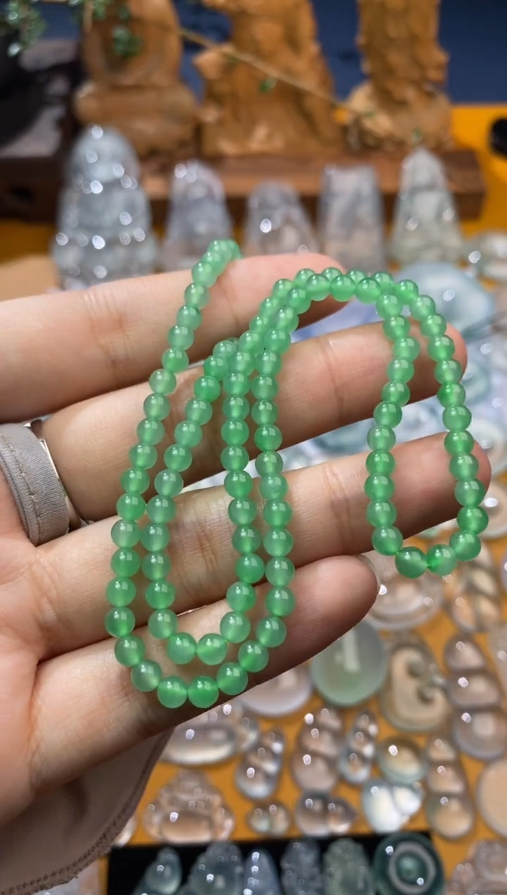 【闪购商品】定制翡翠未镶嵌珠串