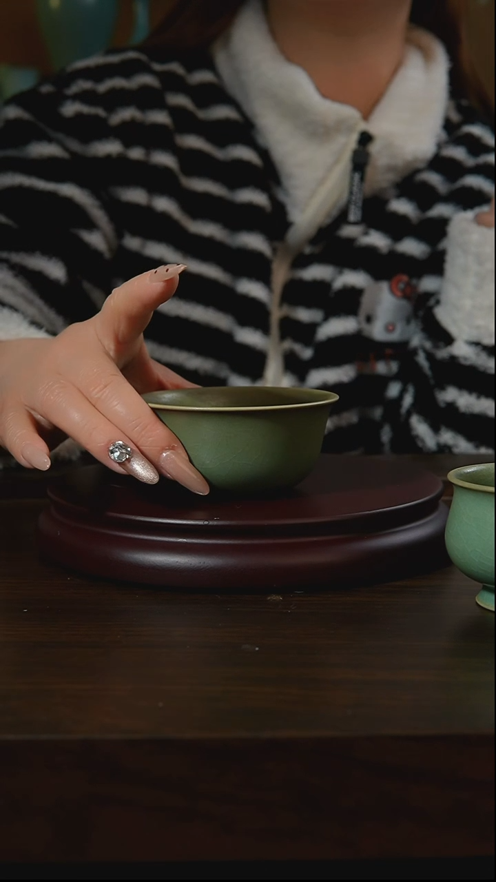 杯子瓷冯**～汝州原产地原矿仿古老釉q