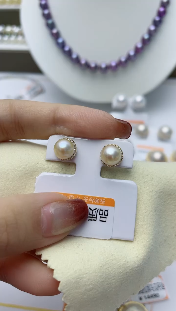 【闪购商品】海水珍珠耳饰银S925镶嵌W70