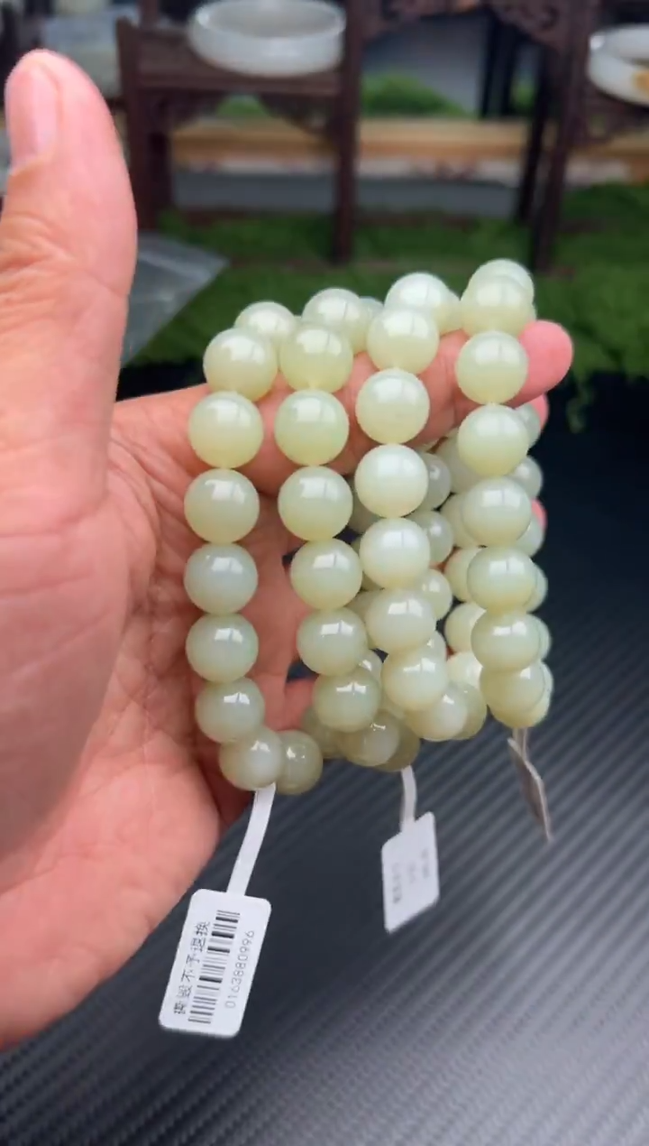 未镶嵌手串和田玉若羌微色差卡12多样性发货拍一发一
