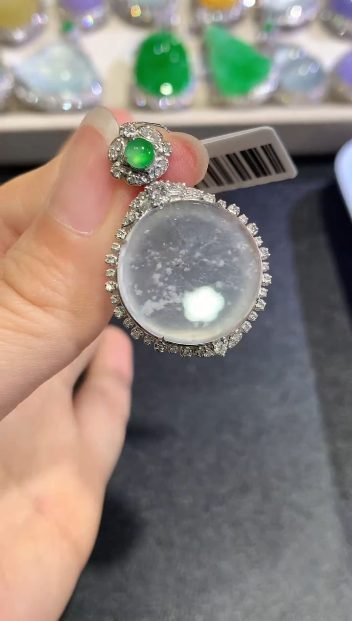 【闪购商品】翡翠颈饰18K金镶嵌C162  