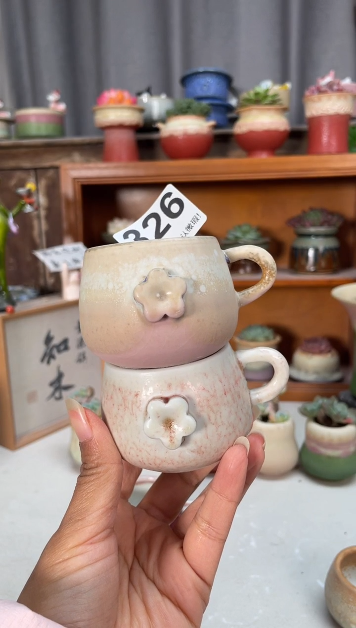 瓷片寻****树326知木小芳花盆