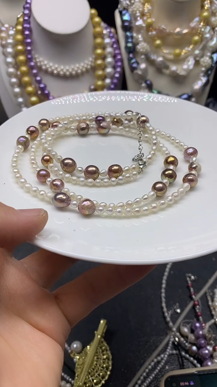 颈饰未镶嵌淡水珍珠多人