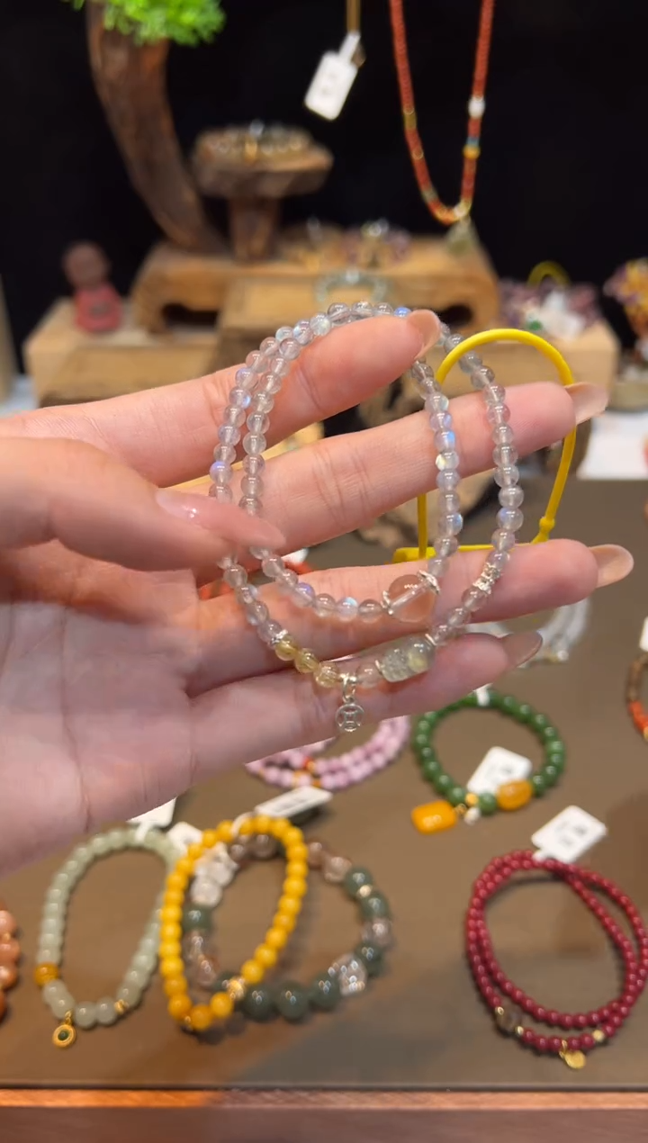 未镶嵌手链长石手饰@@D3161