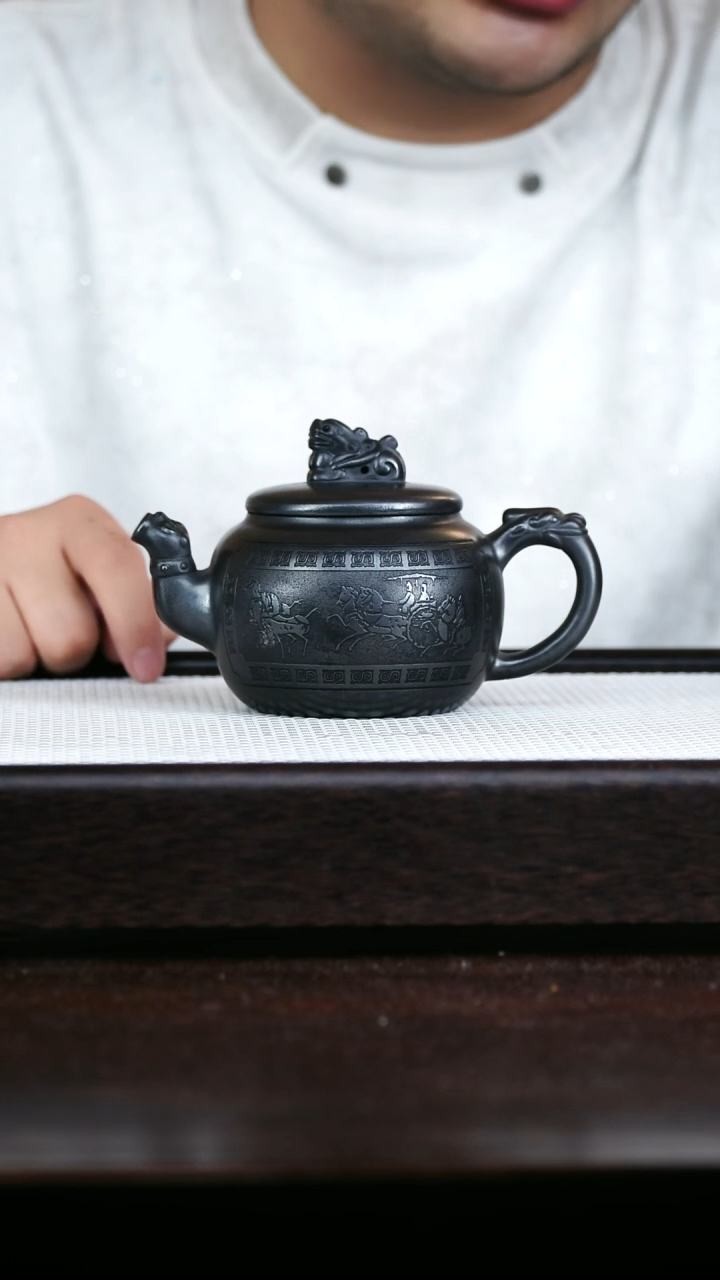 茶壶紫砂石黄300cc