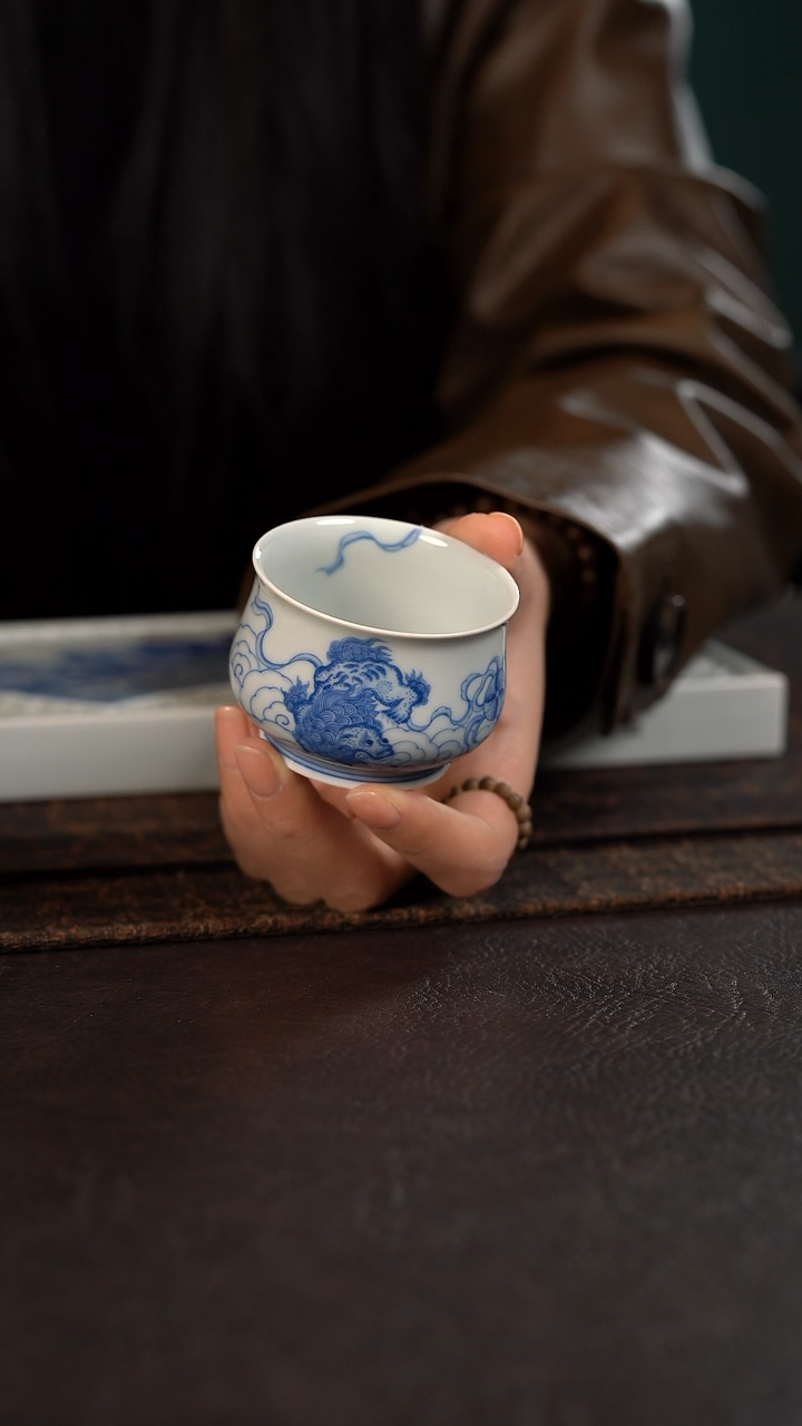 【闪购商品】杯聚澜堂祥云狮子绣球憨憨杯