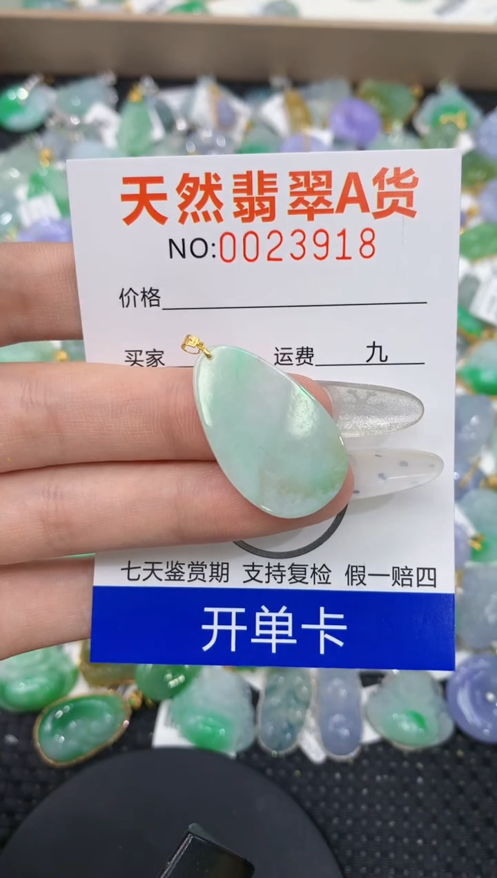 【闪购商品】翡翠颈饰18K金镶嵌1111111111