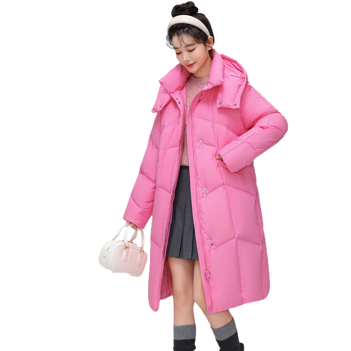 【小健专属】长款90白鸭绒加厚保暖休闲宽松型韩版爆款羽绒服外套