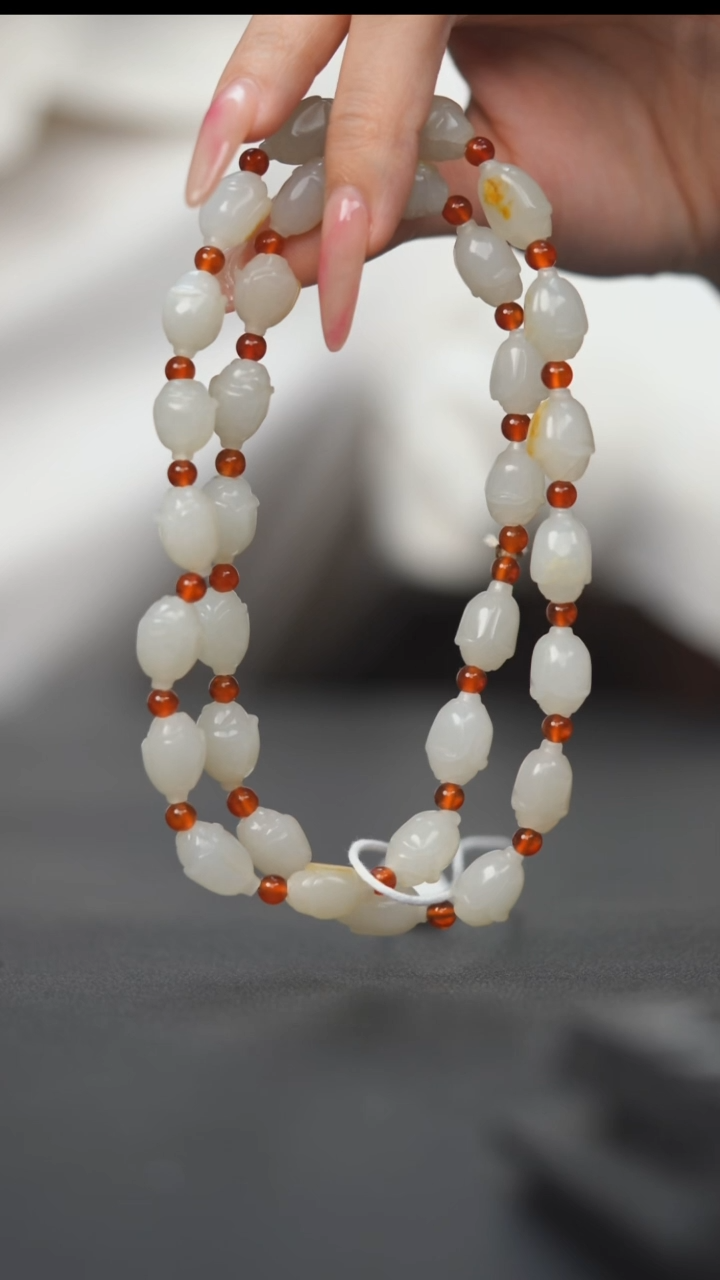 项链未镶嵌和田玉HA00701白玉随行项链（籽）