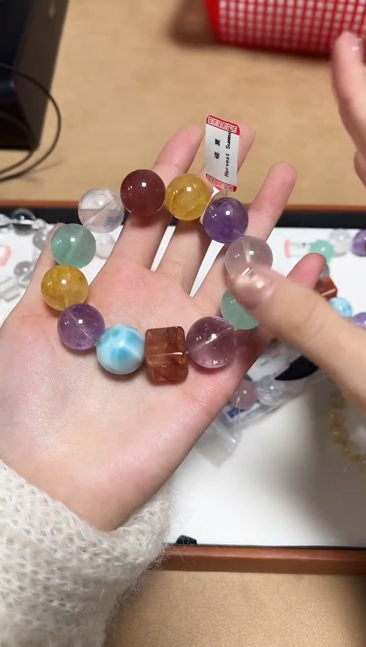 未镶嵌手链水晶13-8水晶多宝手串