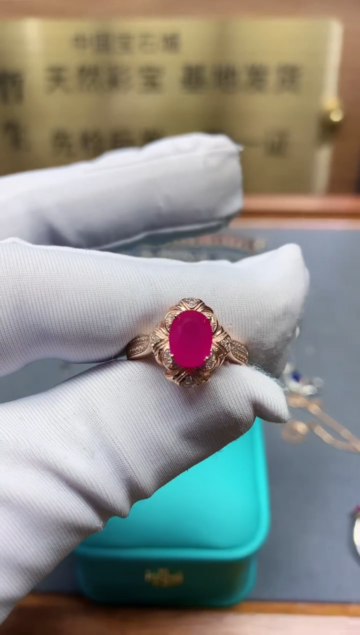 【闪购商品】红宝石戒指银S925镶嵌.........