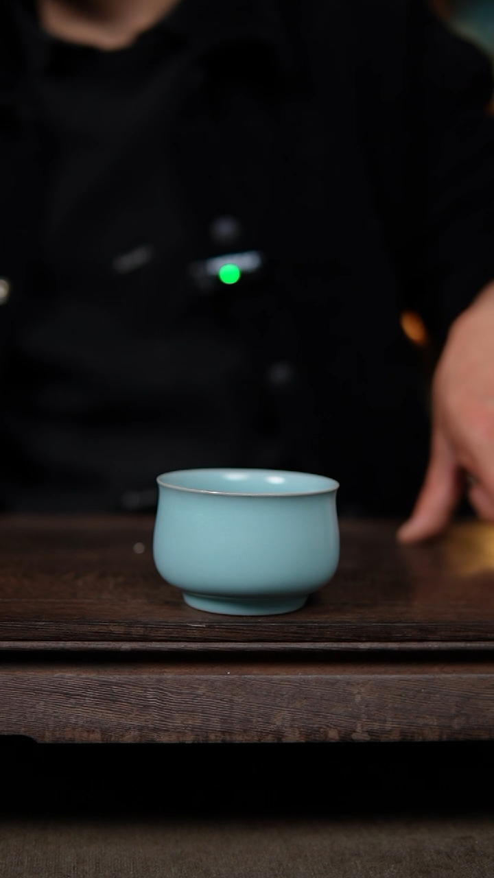 【闪购商品】杯仿古宋臻釉望月杯微瑕