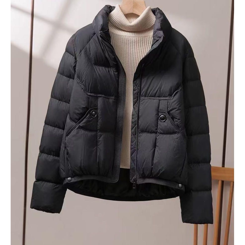 冬季立领时尚百搭轻薄保暖短羽绒服