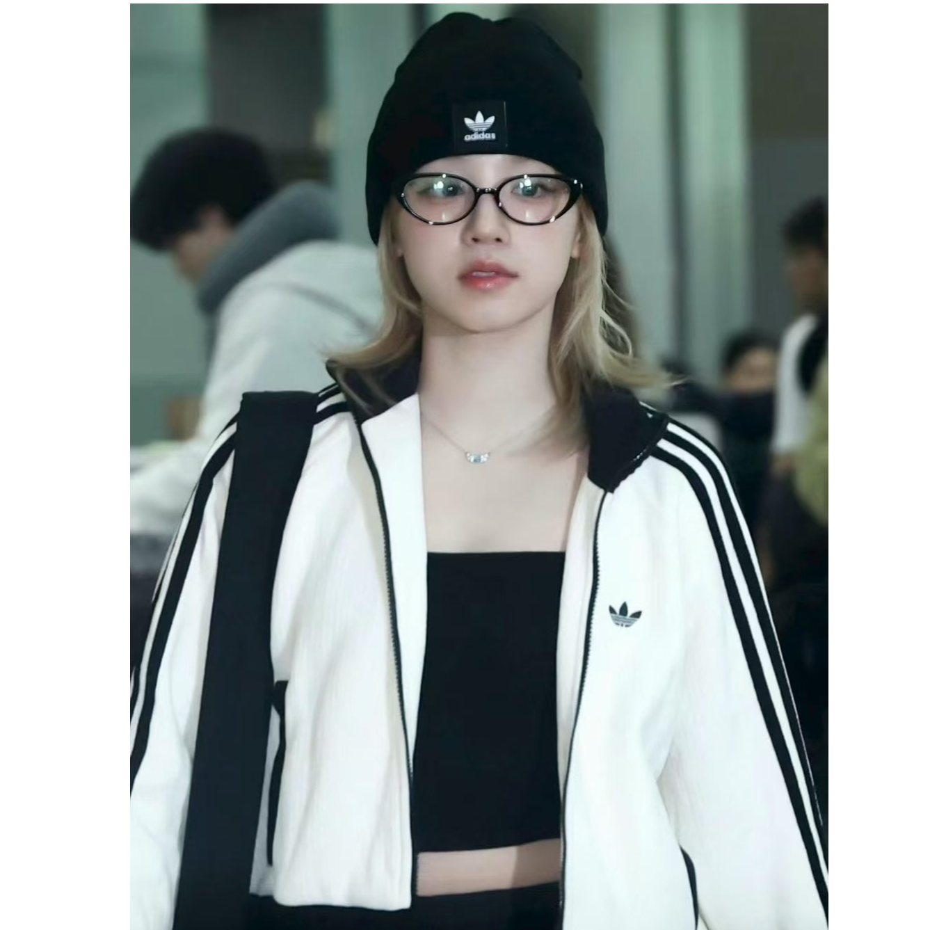 adidas三叶草COLOR JACKET撞色复古休闲立领运动宽松外套JN0722