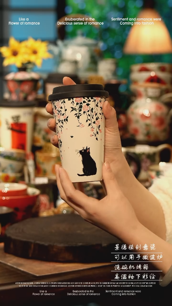 陶瓷景德镇高温釉下彩手工手绘款式@A0780@