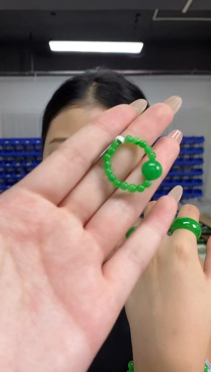 未镶嵌戒指翡翠闪购链接 多样性发其一颜色微差