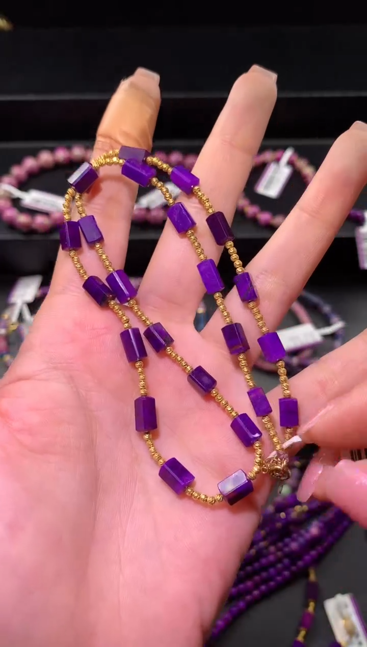 【闪购商品】苏纪石（舒俱来），18K金镶嵌舒俱来项链