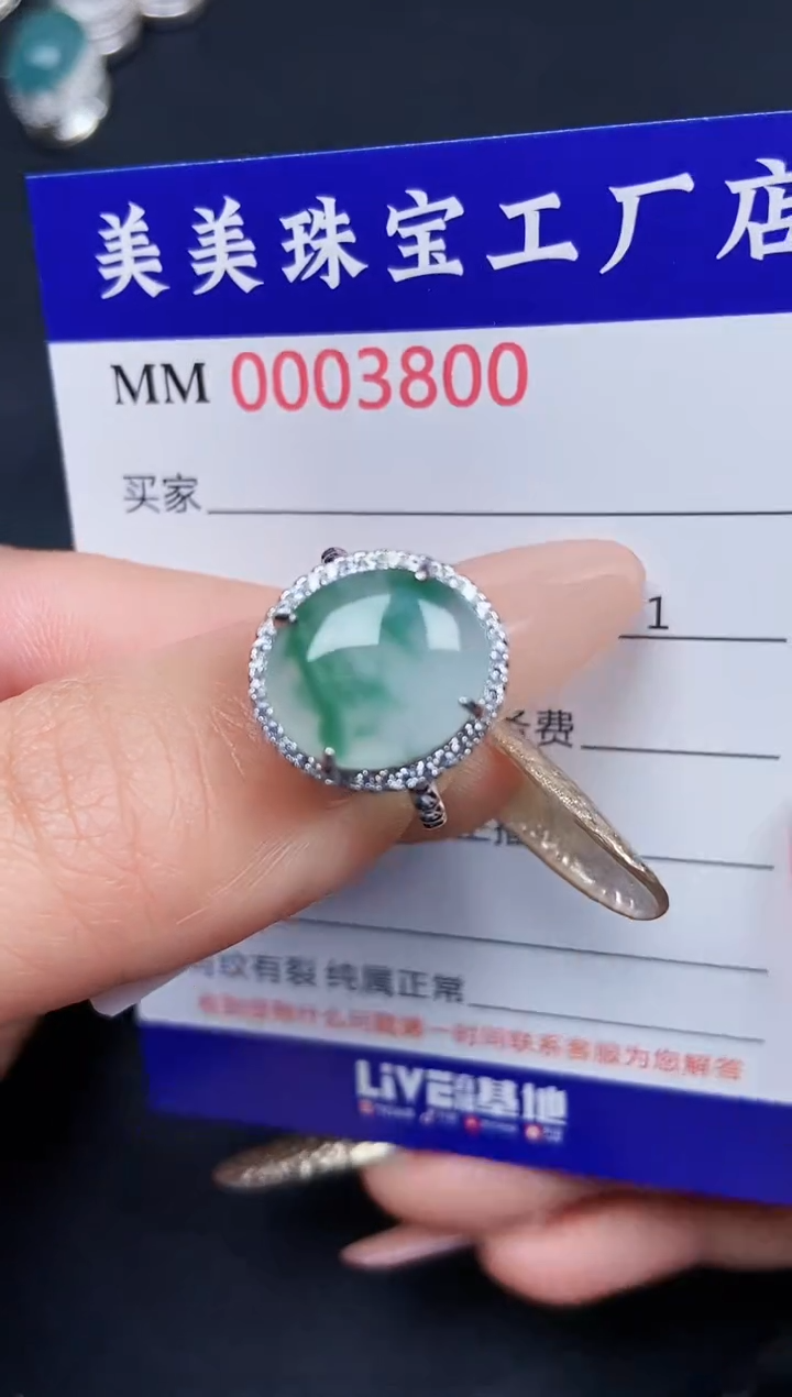 【闪购商品】翡翠颈饰银S925镶嵌3800