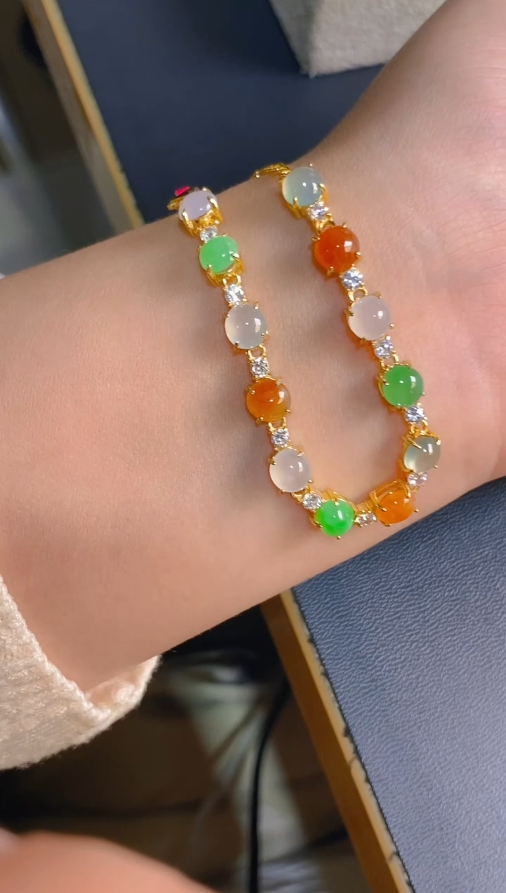 【闪购商品】翡翠耳饰银S925镶嵌天然A货翡翠1