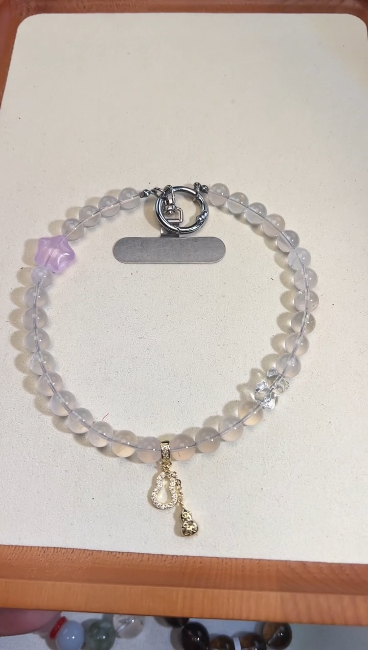 套链未镶嵌水晶手机链